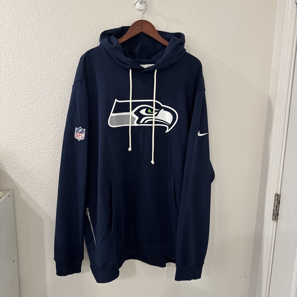 NEW! Nike Standard Issue Seattle Seahawks Mens Sideline Hoodie Size 4XL